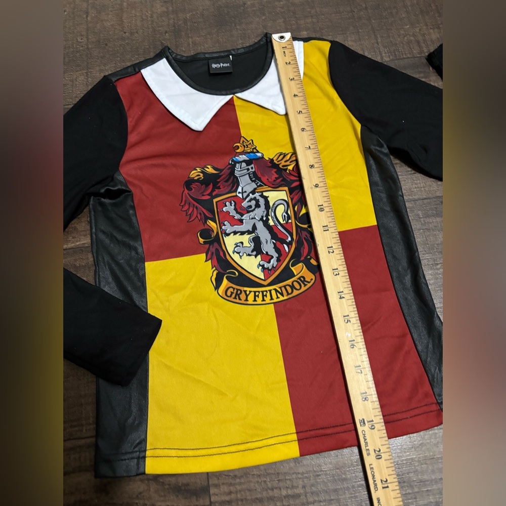 HARRY POTTER Gryffindor Long Sleeve Top Girls M/L Halloween Party Costume. - Picture 8 of 9